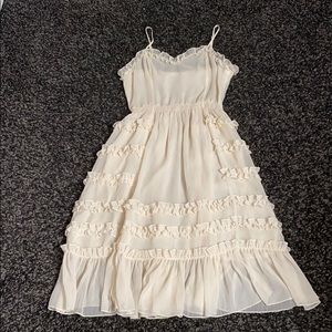 Tularosa Sheer Ruffle Dress